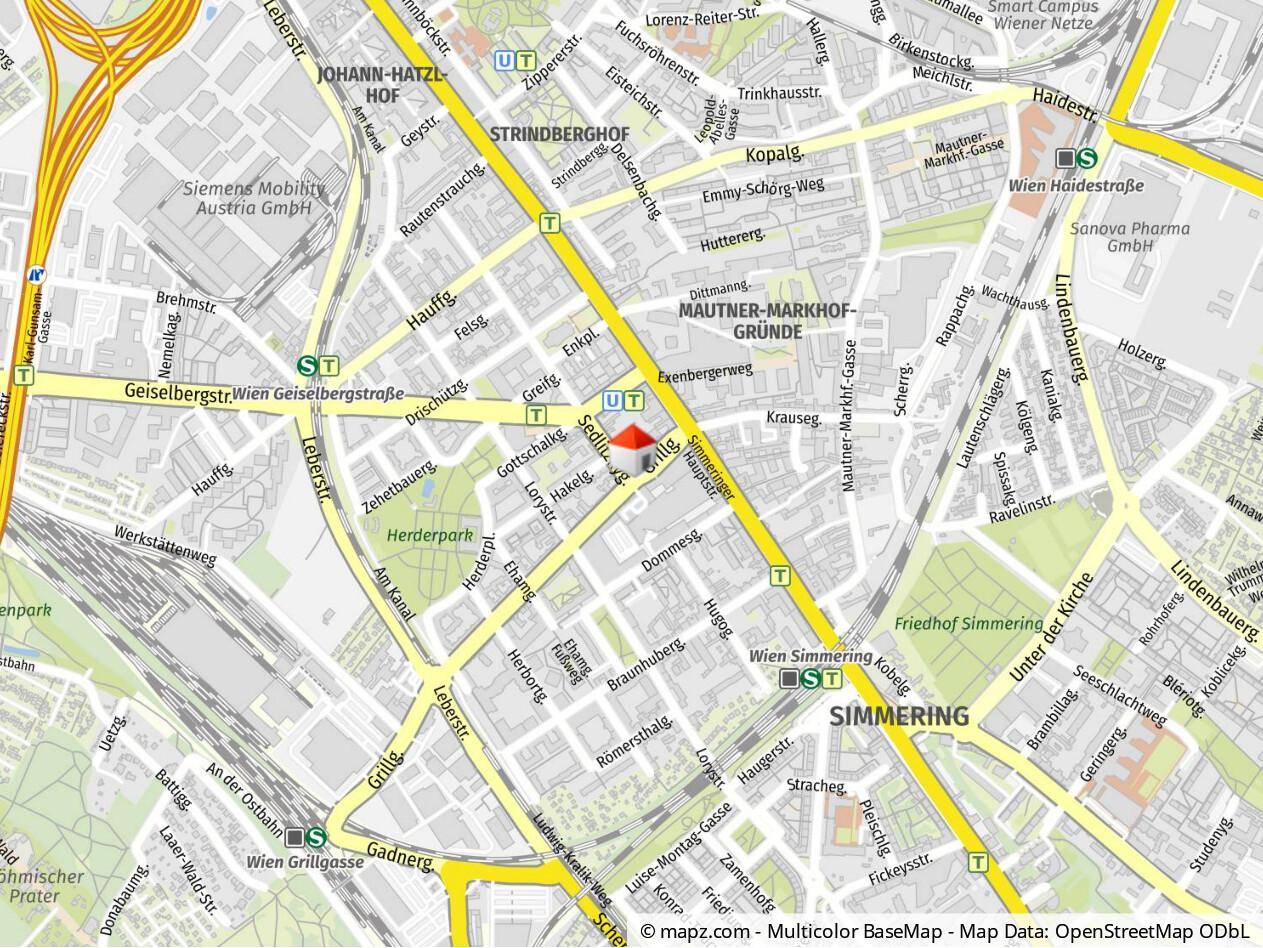 Geolyzer Kartenausschnitt