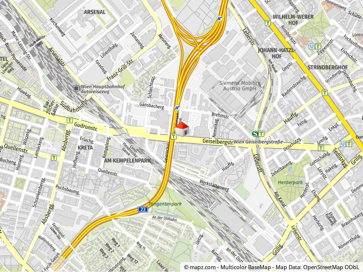 Geolyzer Kartenausschnitt