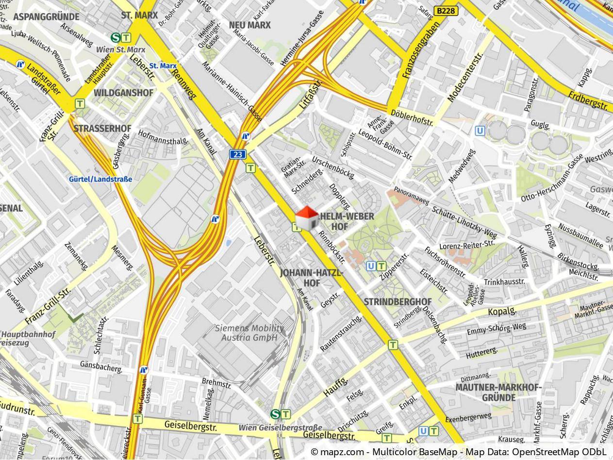 Geolyzer Kartenausschnitt