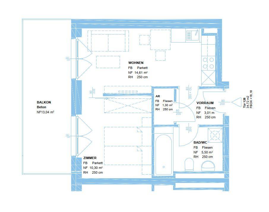 Helle 2-Zimmer Wohnung - mit perfekter Anbindung ins Zentrum - in Puntigam 8055 Graz - Widok 2