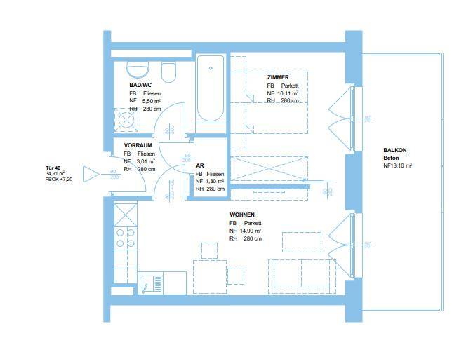 Moderne Wohnung mit Balkon- in 8055 Puntigam- zu mieten! - Ansicht 3