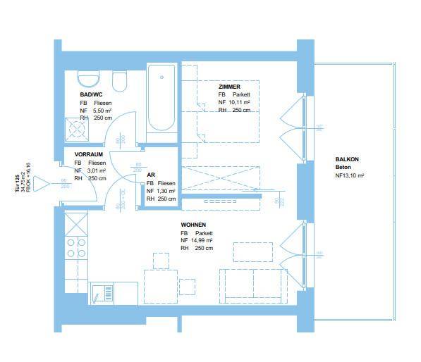 2-Zimmer-Wohnung mit Balkon - perfekte Anbindung ins Zentrum - 8055 Graz - Ansicht 2