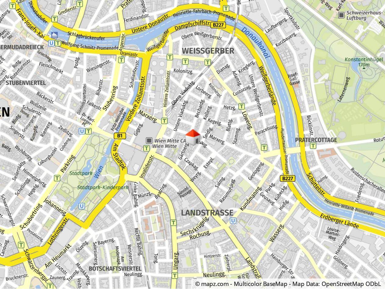 Geolyzer Kartenausschnitt