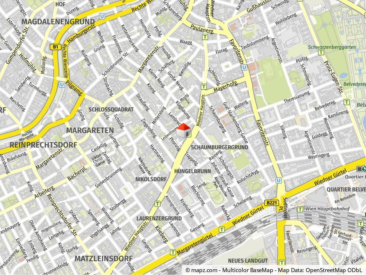 Garagenstellplätze in 1040 Wien, Wiedner Hauptstraße 76 zu mieten - Ansicht 2