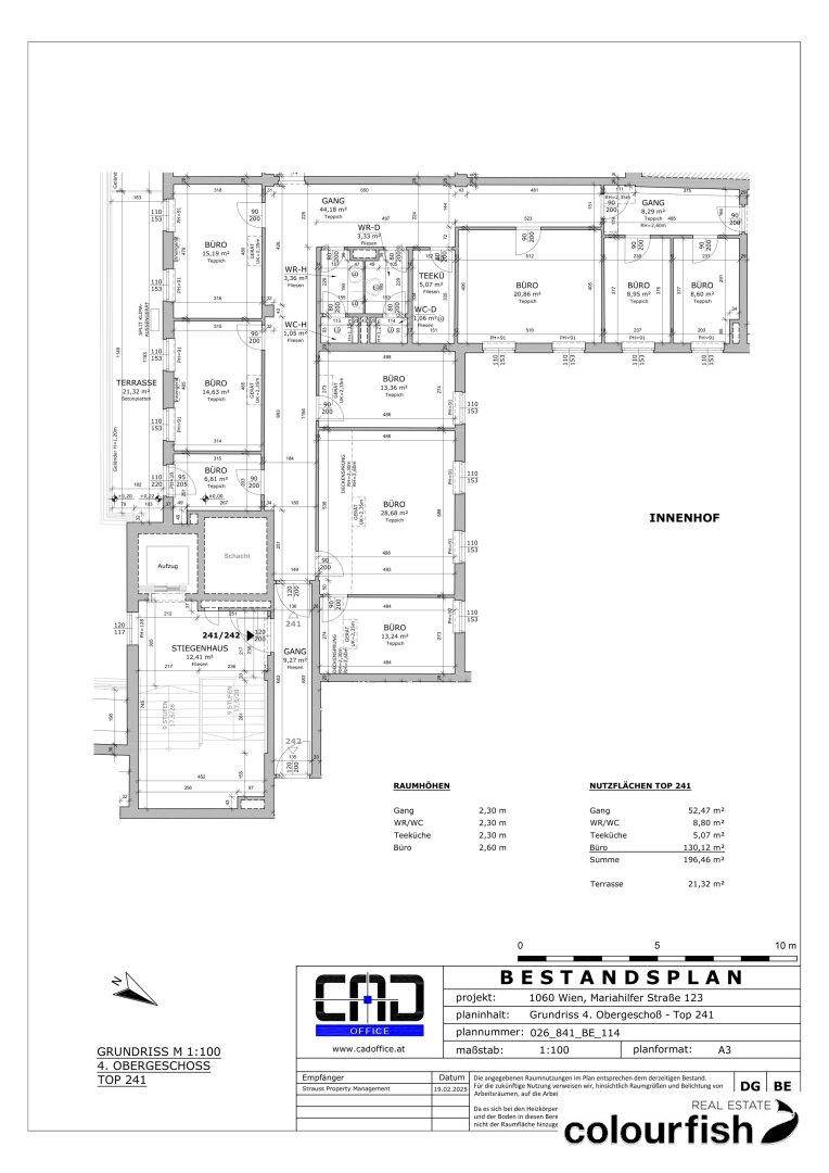 Dachterrassen-Neubaubüro beim Westbahnhof nach Sanierung - Mehr