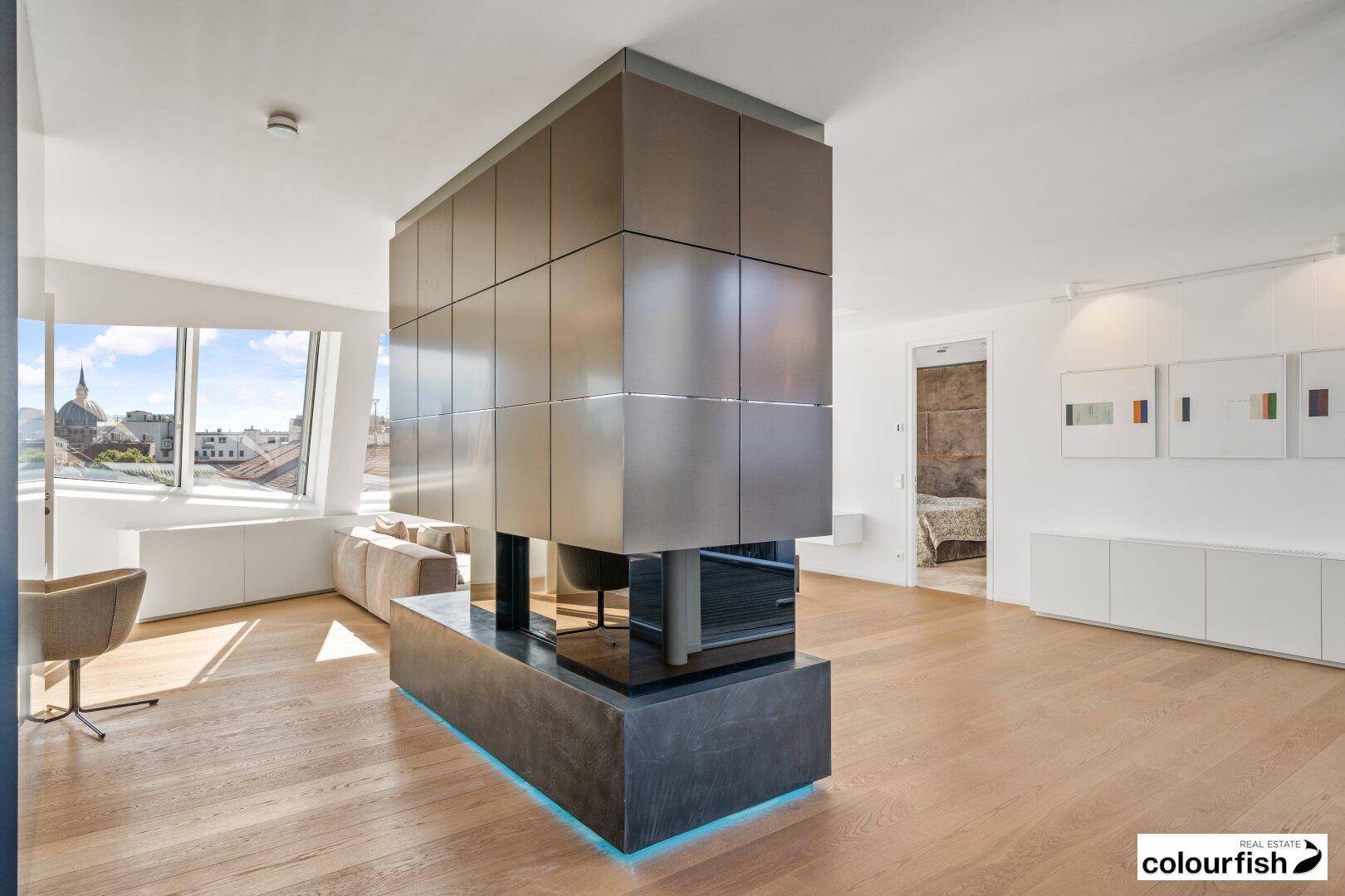Traumhafte Dachgeschoßwohnung mit großzügiger Dachterrasse in perfekter Lage steht zum Verkauf - inklusive 2 Garagenstellplätzen und Möblierung - Ansicht 4