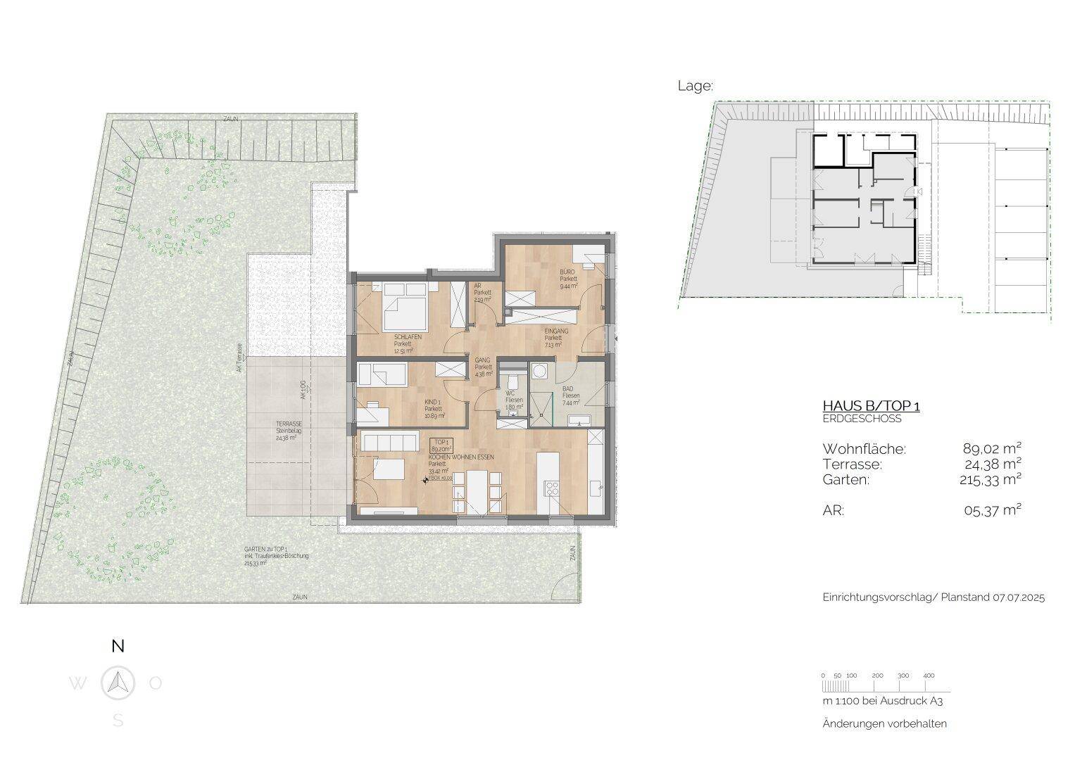 NEU! Moderne Erdgeschosswohnung mit Garten und Terrasse in Hinterbuch - Ansicht 5