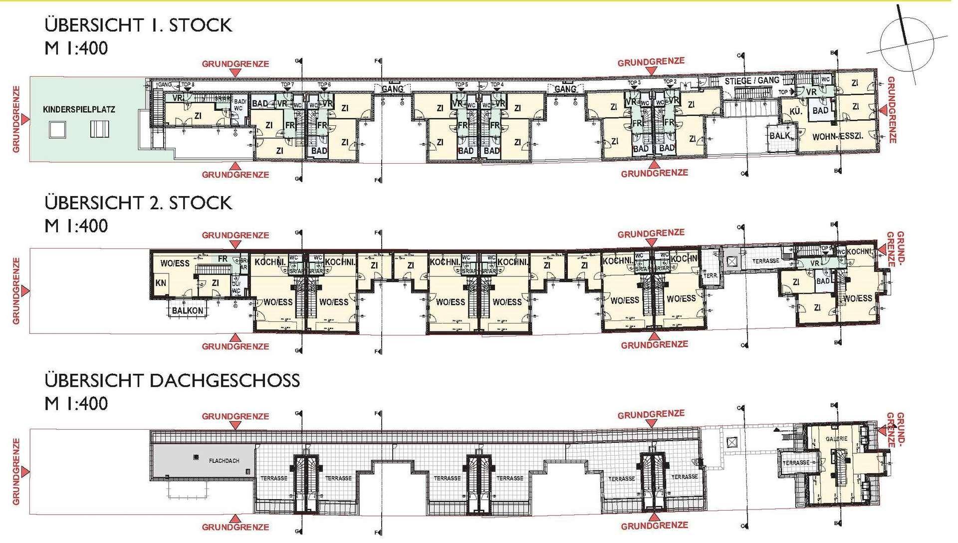 Übersicht 1, 2 Stock & DG