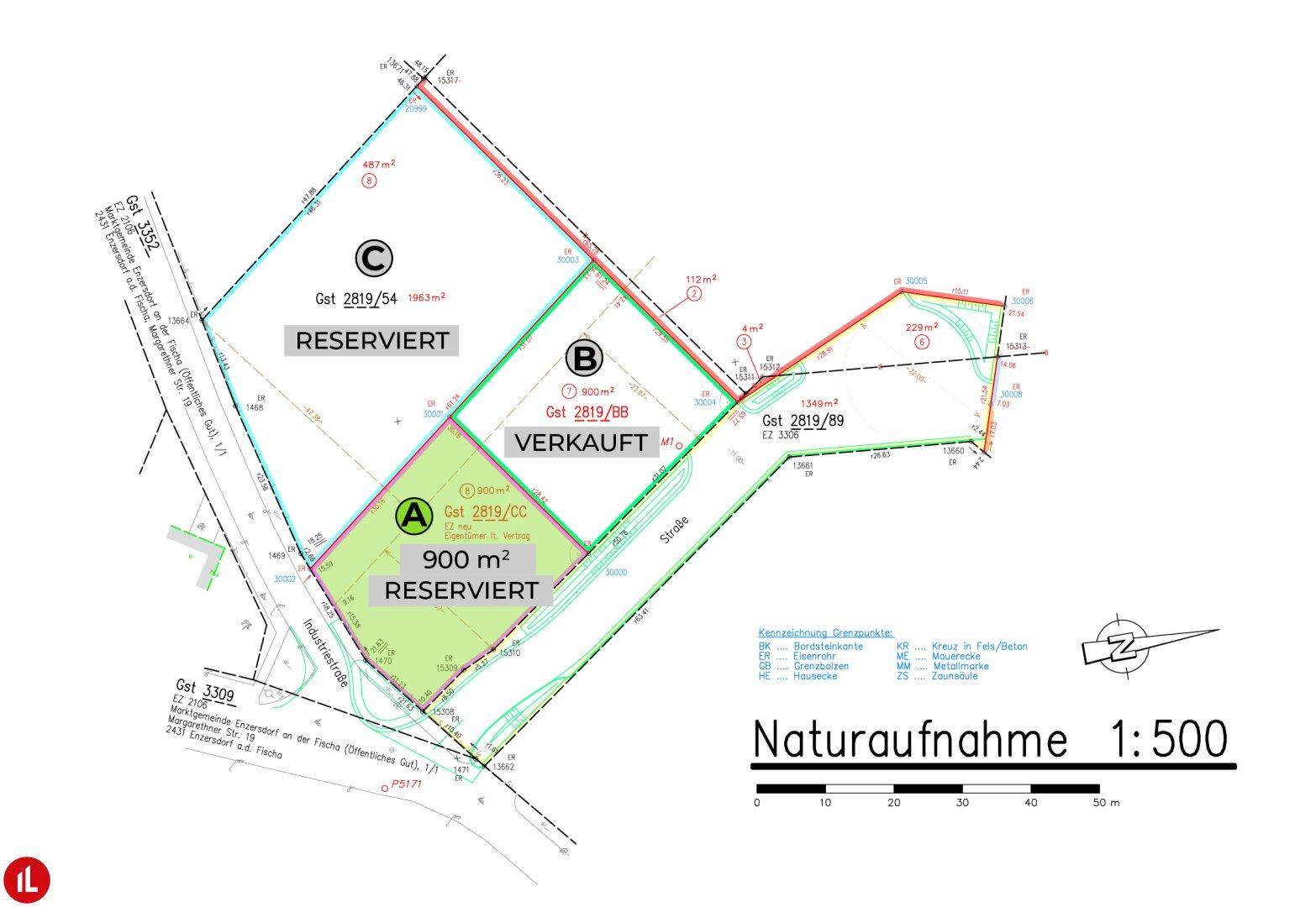 Plan Industriegrundstück