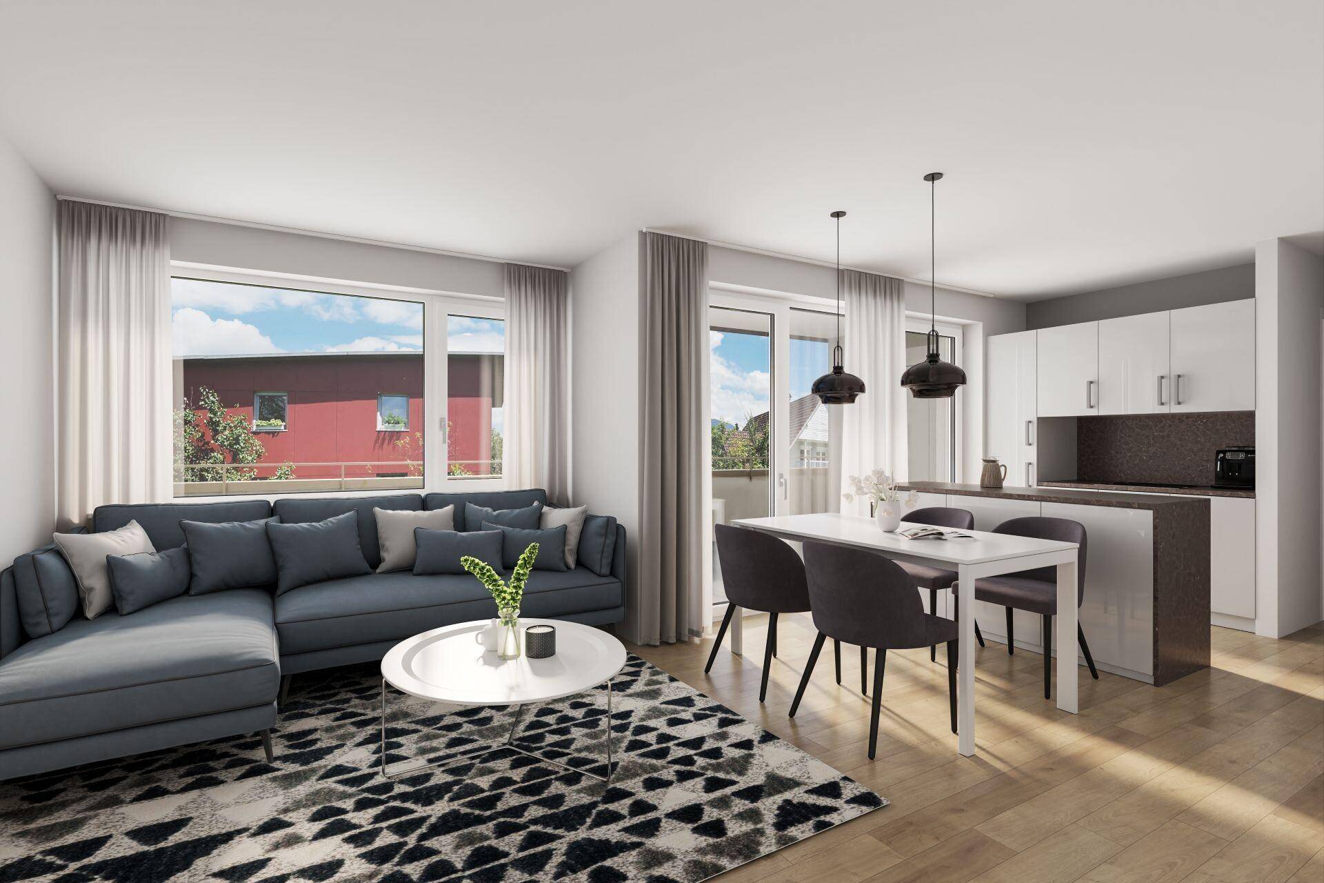 2-Zimmer-Terrassenwohnung – další