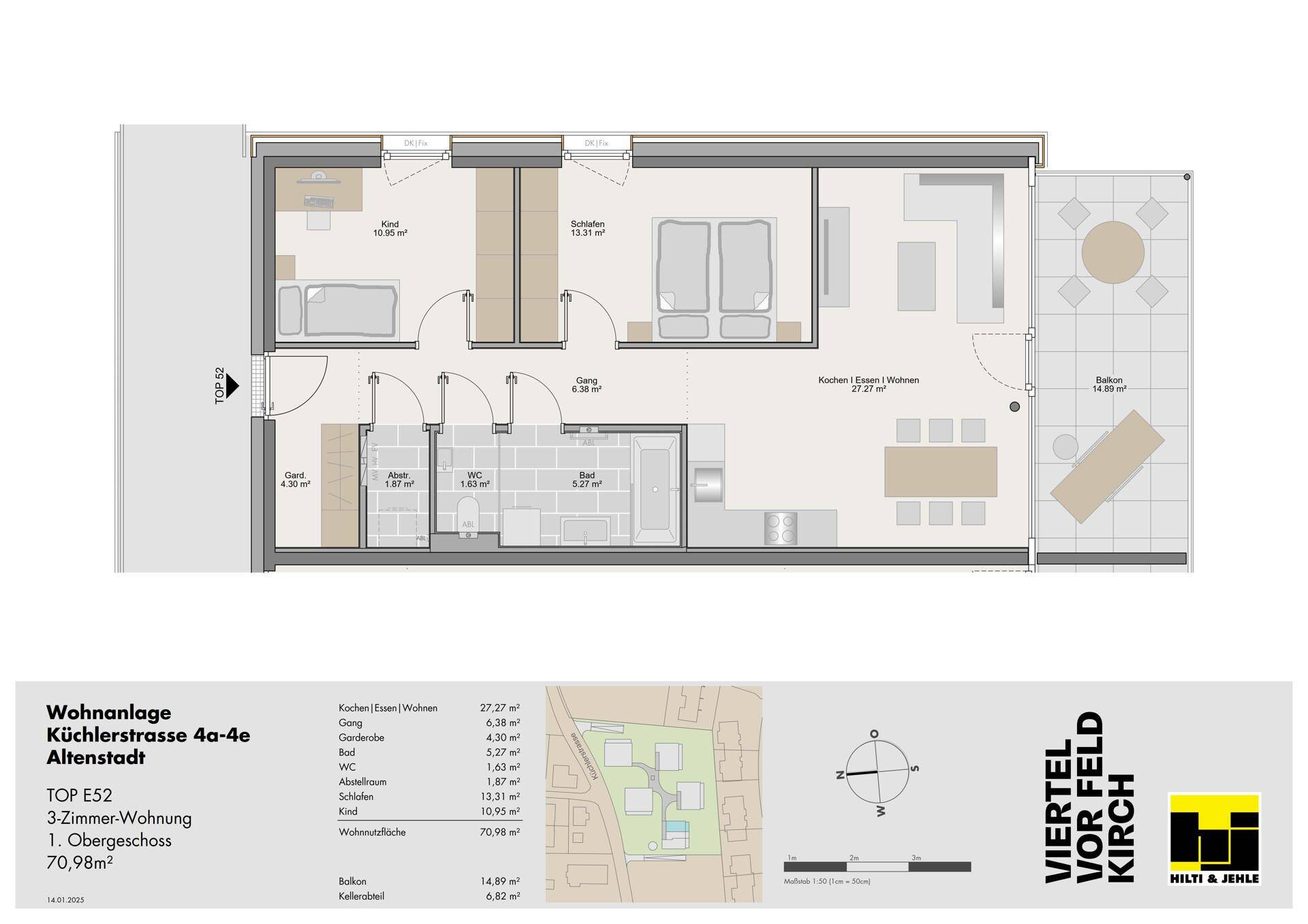 3-Zimmer-Terrassenwohnung – pohled 2