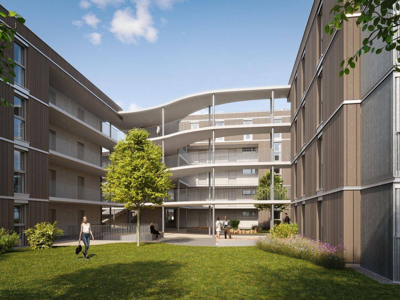 3-Zimmer-Terrassenwohnung – pohled 6