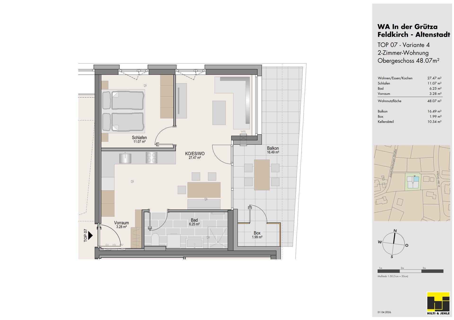 2-Zimmer-Terrassenwohnung – pohled 2