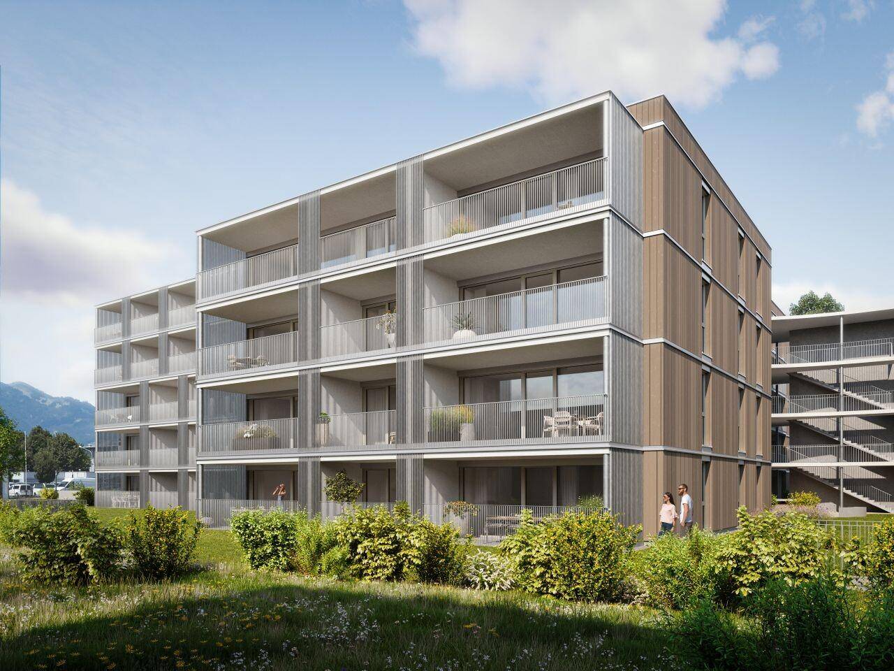 3-Zimmer-Terrassenwohnung – pohled 5