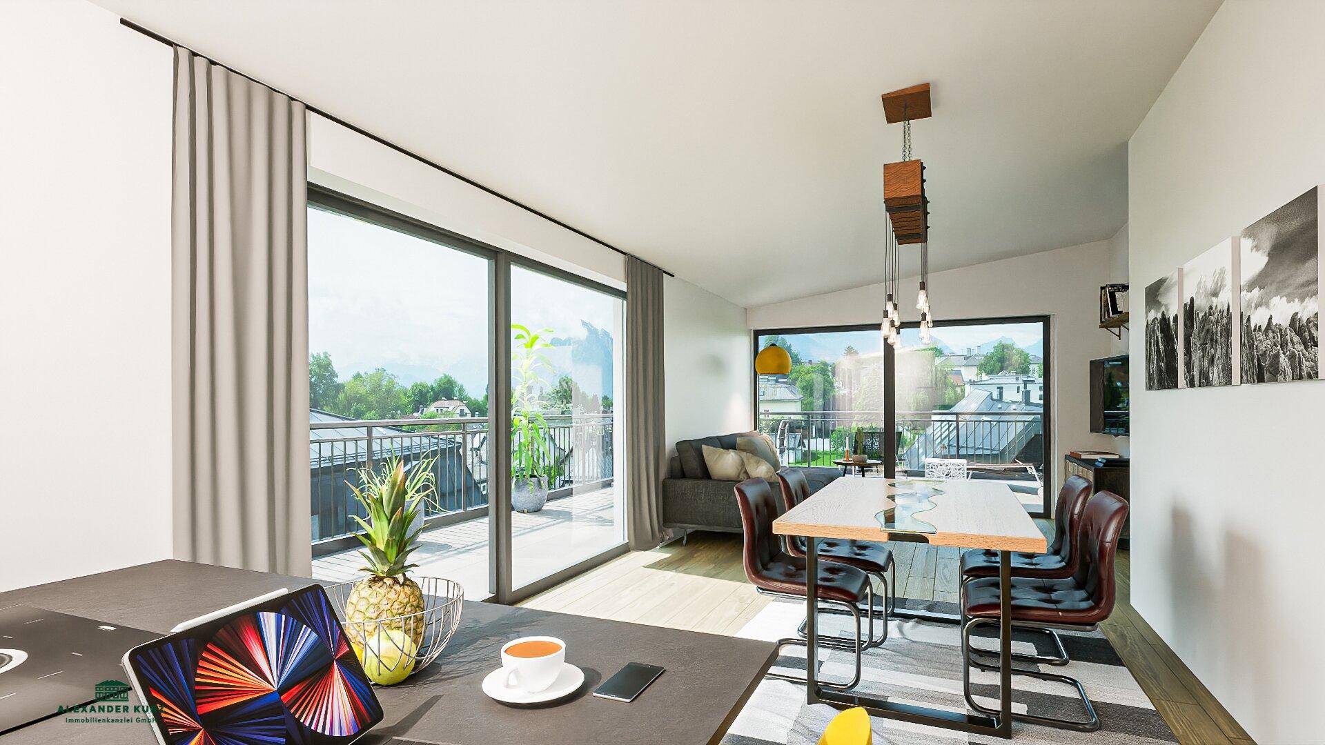 Attraktives Penthouse, Immobilien-Kurz-Salzburg