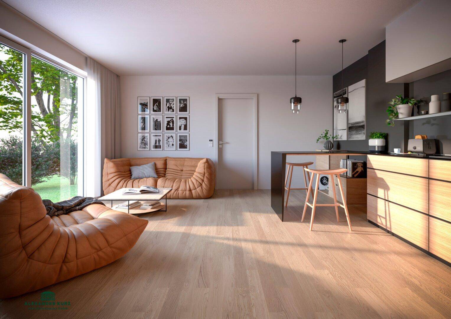 Moderne Garten- und Terrassenwohnungen in Salzburg - Aigen - Näkymä 2