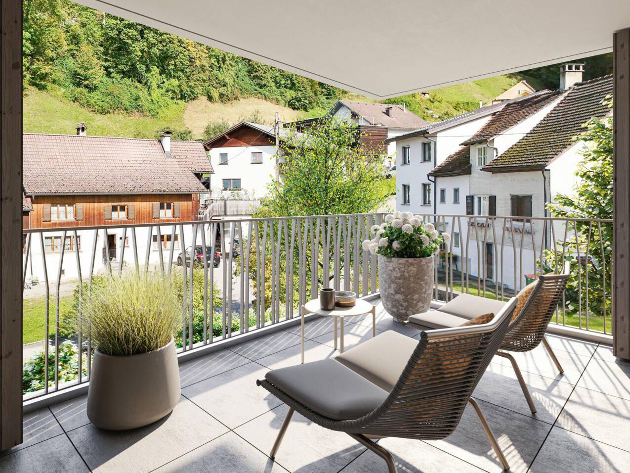 2-Zimmerwohnung mit Terrasse| B07 - Ansicht 5