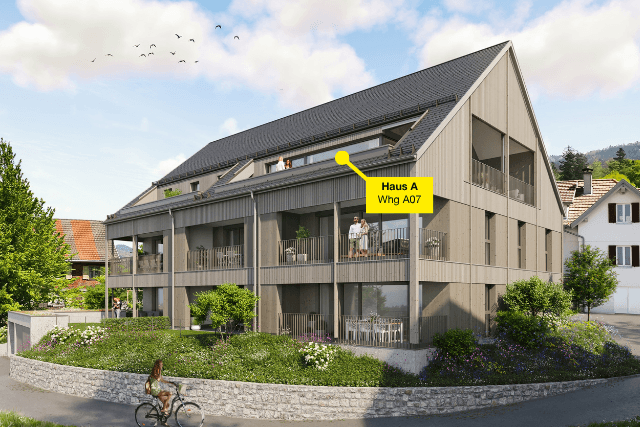 3-Zimmerwohnung mit Dachterrasse| A07