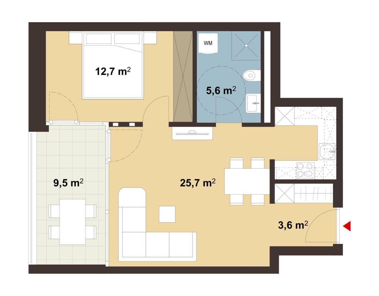 Wohnanlage Ringstraße, Feldkirch - Grundriss Whg A06