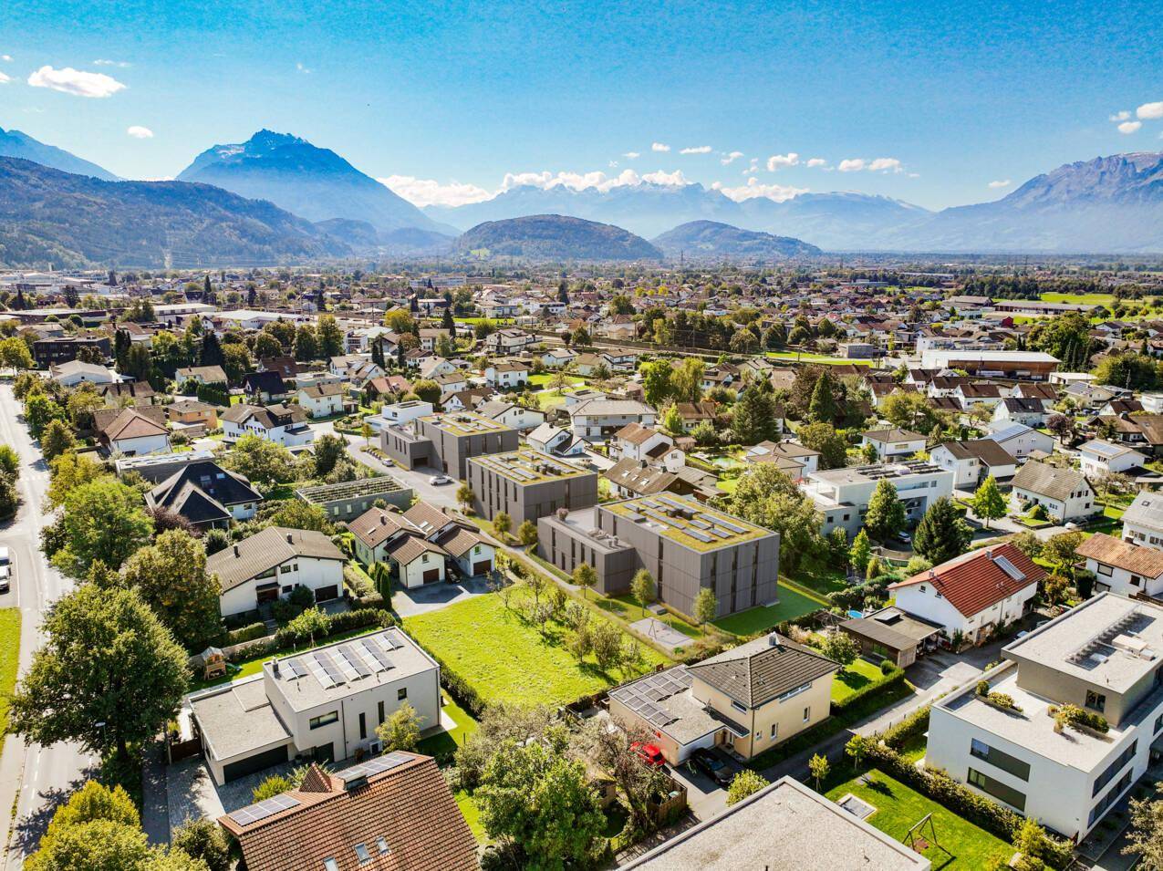 In der Schaufel, Rankweil-Luftbild-Nordost