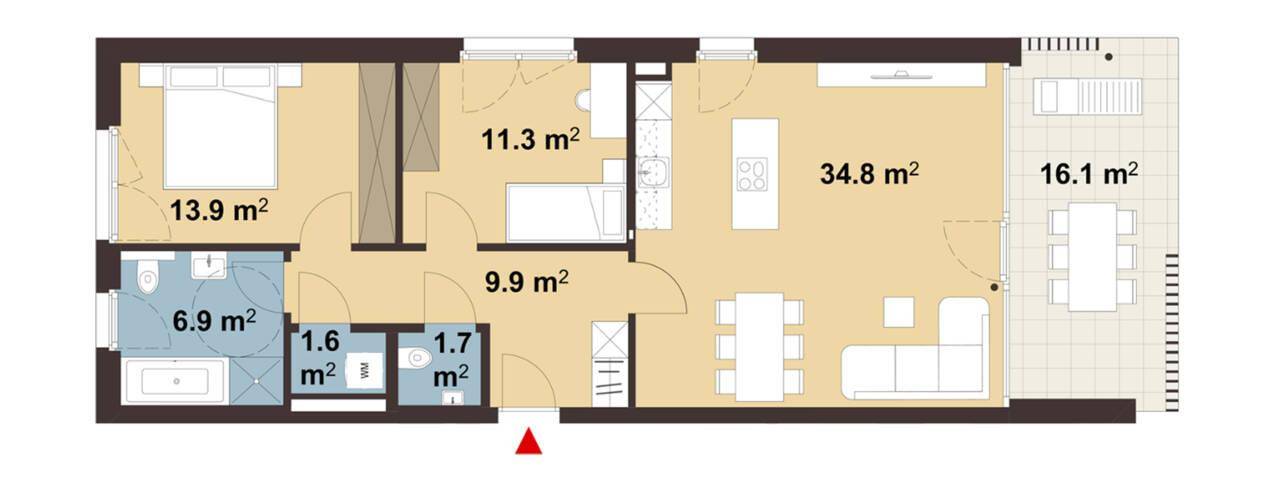 Zentrale 3-Zimmerwohnung | D01 - Ansicht 3