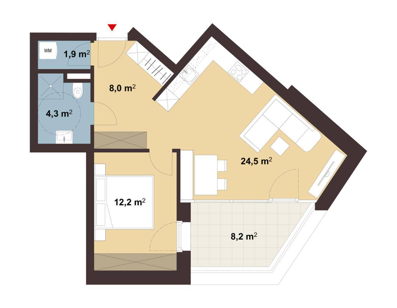 Gemütliche 2-Zimmer-Terrassenwohnung | Top 08 - Ansicht 3
