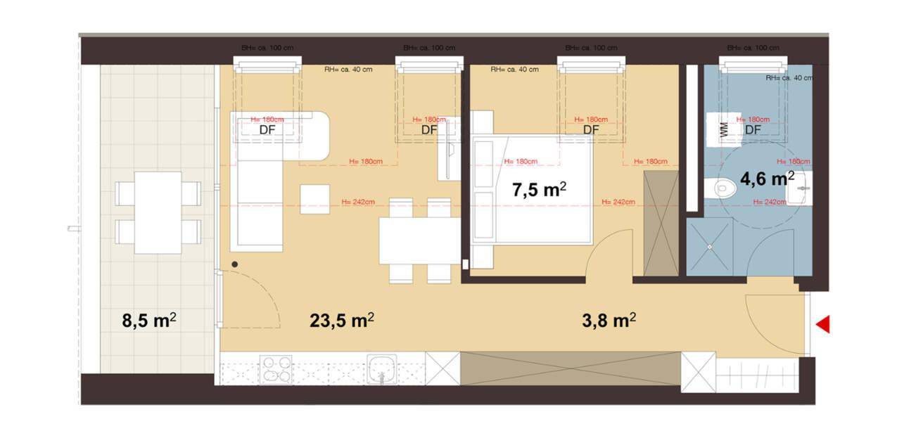 Wohnanlage Ringstraße, Feldkirch - Grundriss Whg B10