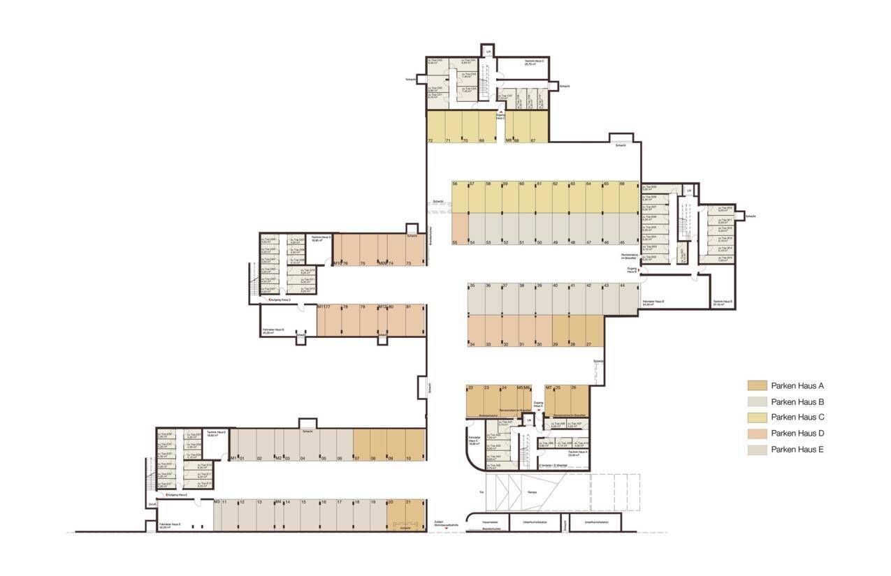 Tiefgaragenplan Am Römerstein