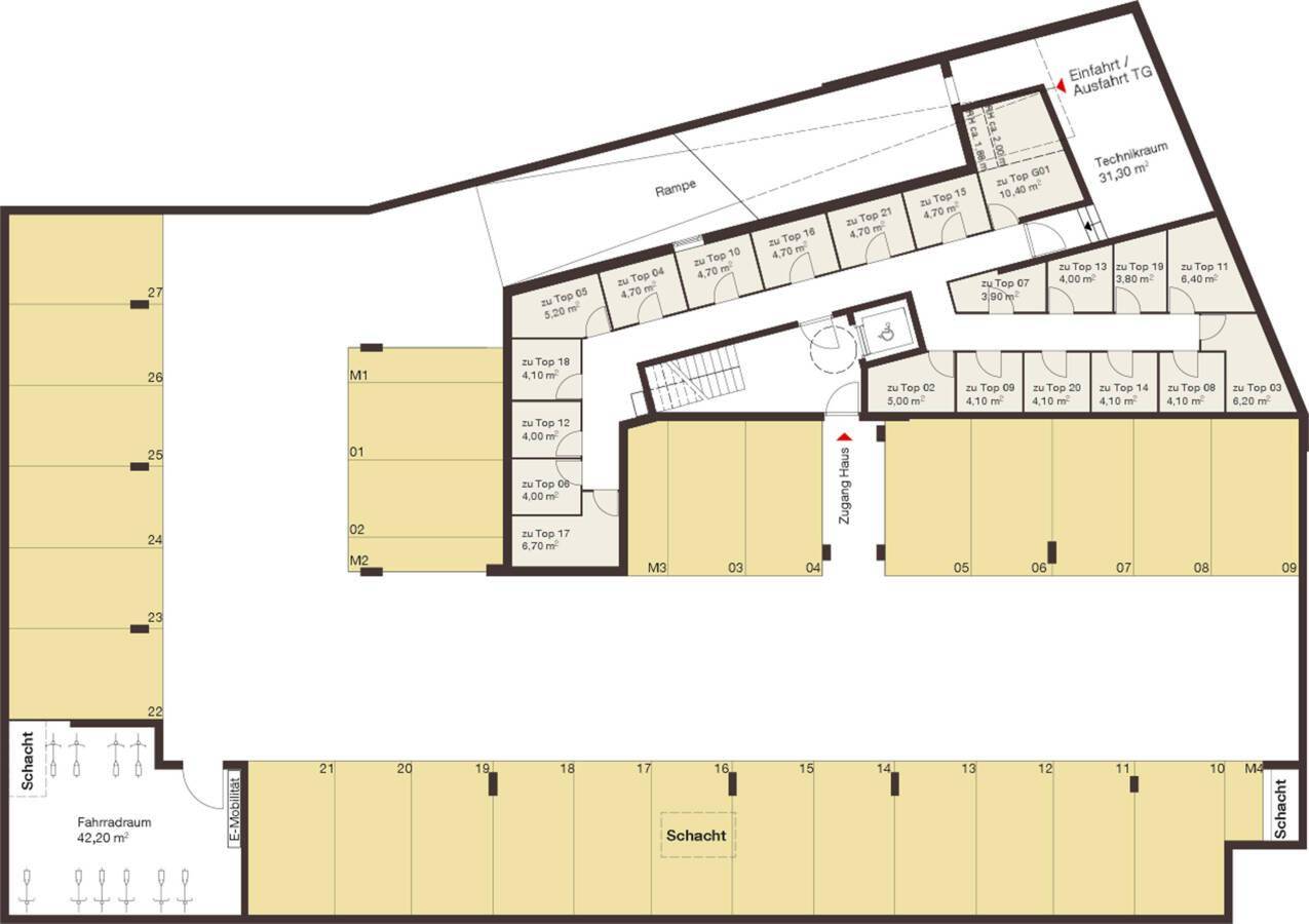 Sebastianstraße in Feldkirch Tiefgarage i+R Wohnbau GmbH