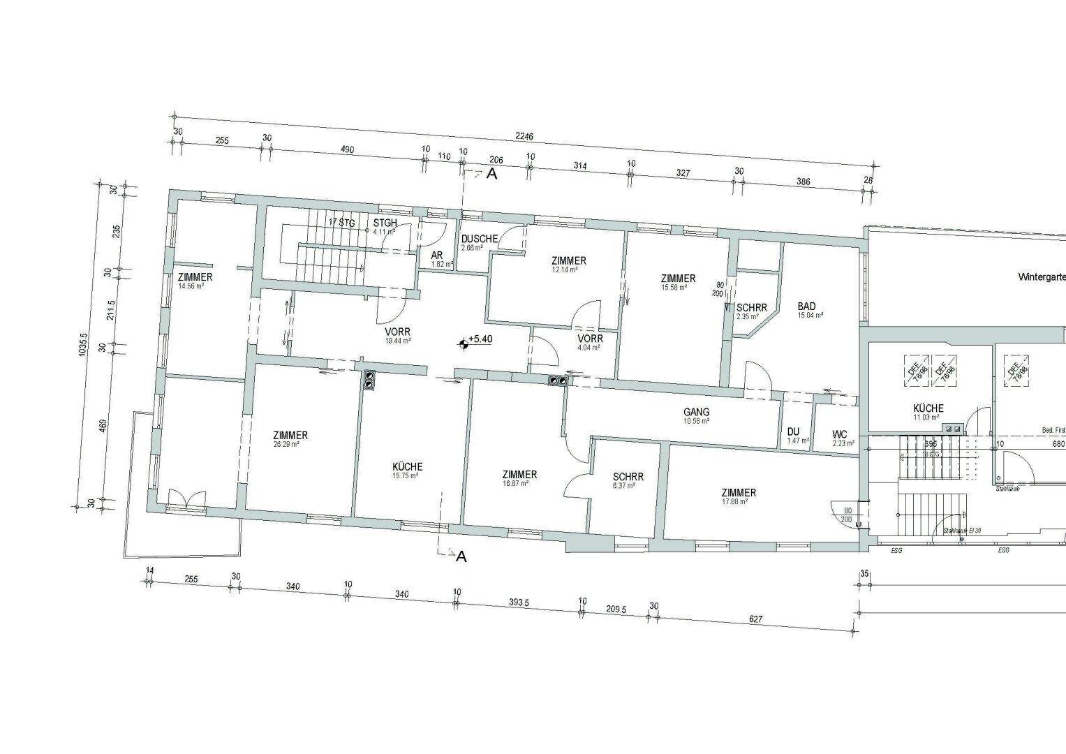 Grundriss 1. OG Wohnung