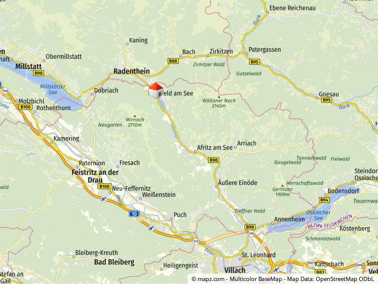 Geolyzer Kartenausschnitt