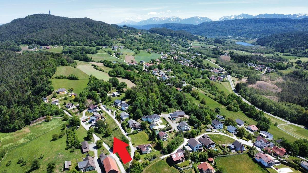 Naturnahe Bauparzelle mit hoher Lebensqualität in ruhiger Wohnlage von Schiefling am Wörthersee - Ansicht 4