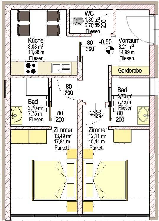 Grundriß Einliegerwohnung