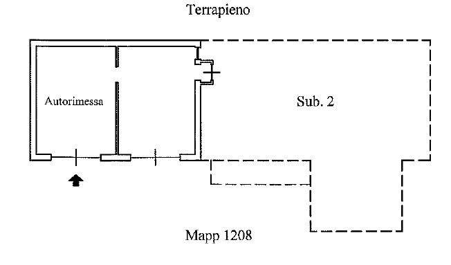 Planimetria Garage e studio