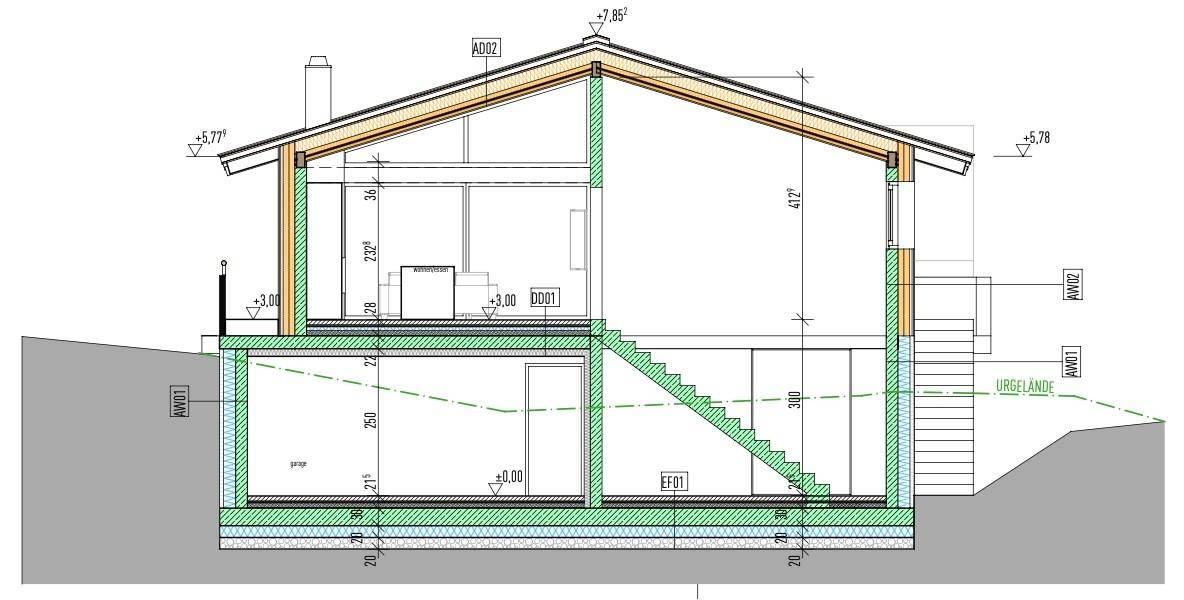 Grundriss Schnitt A