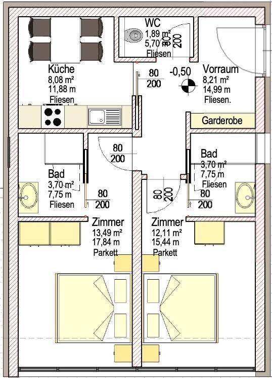 Grundriß Einliegerwohnung