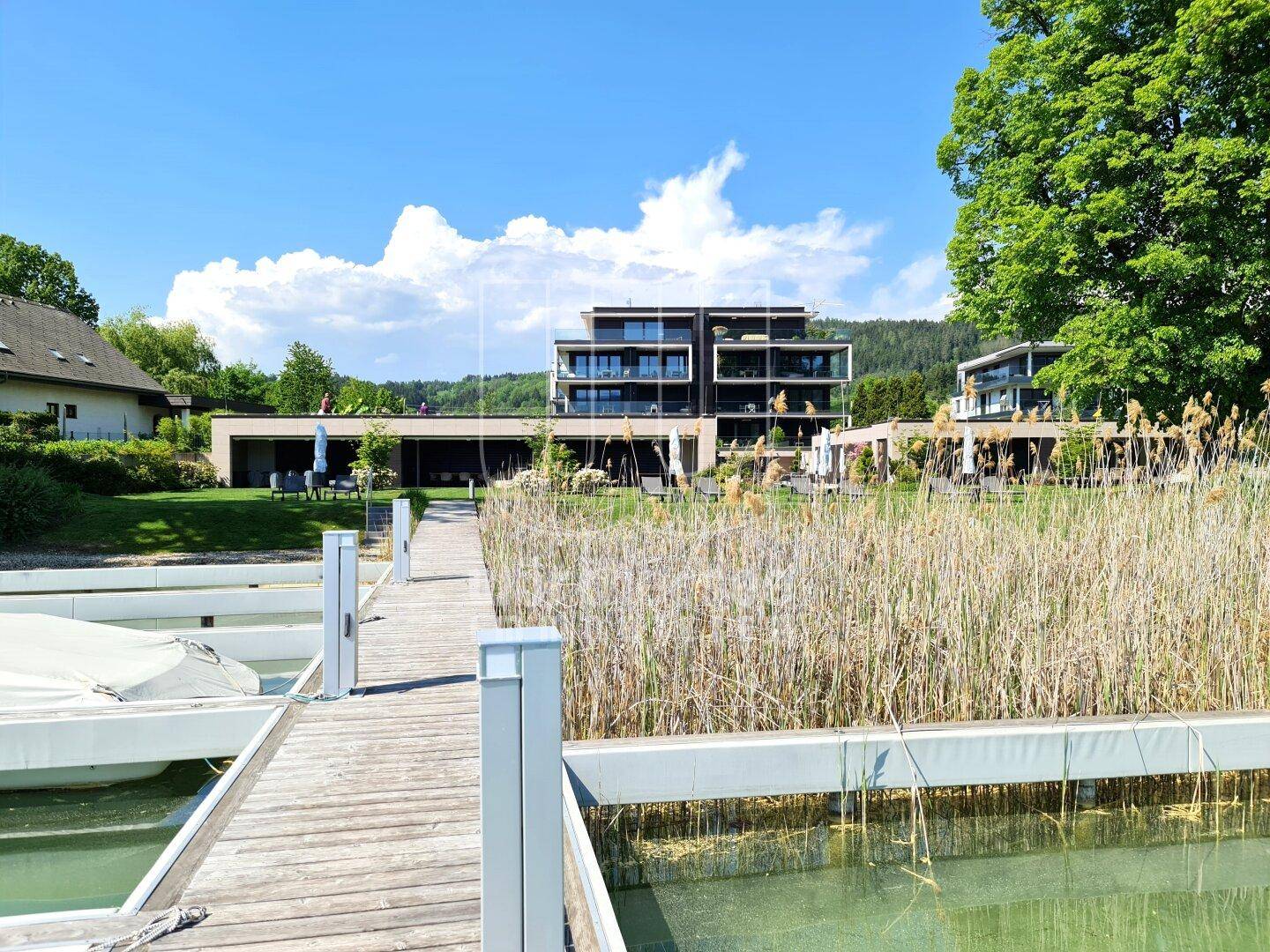 vom Steg Richtung Haus