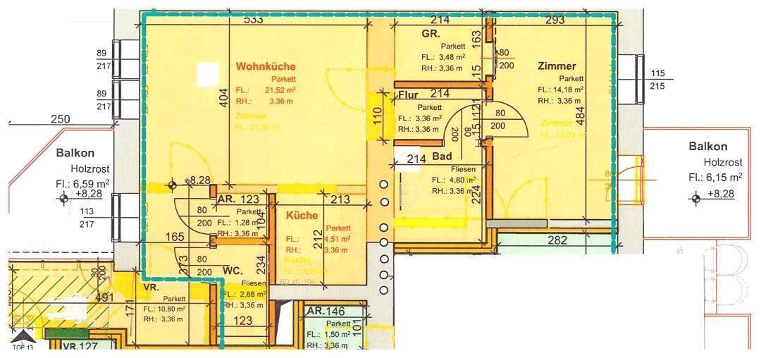 Lindengasse Obj.3217 Plan