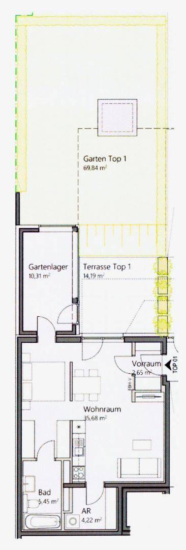 Korbgasse Top 1 Plan