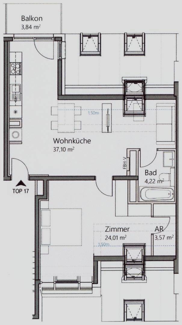 Korbgasse Top 17 Plan