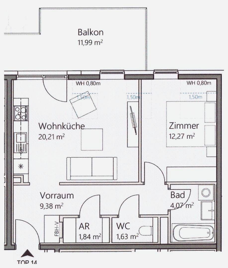 Korbgasse Top 14 Plan