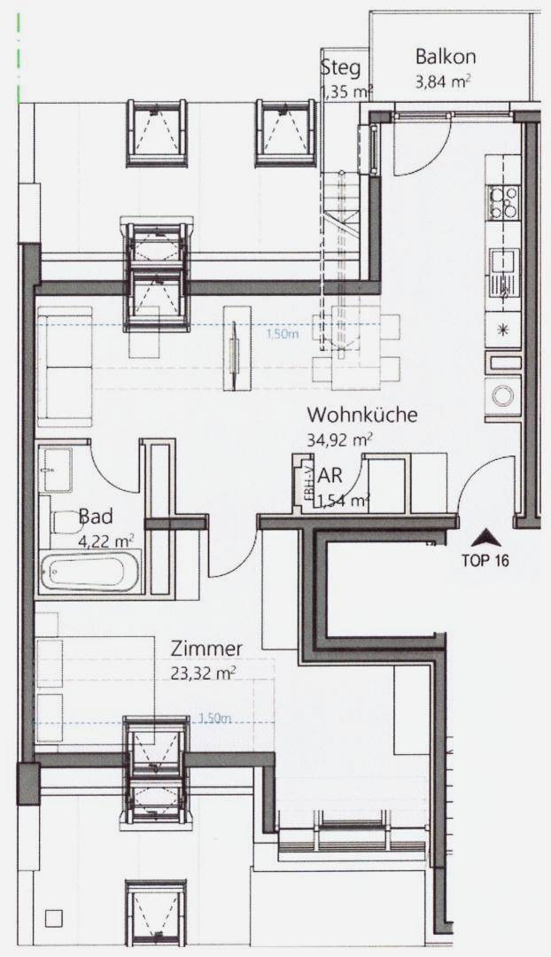 Korbgasse Top 16 Plan