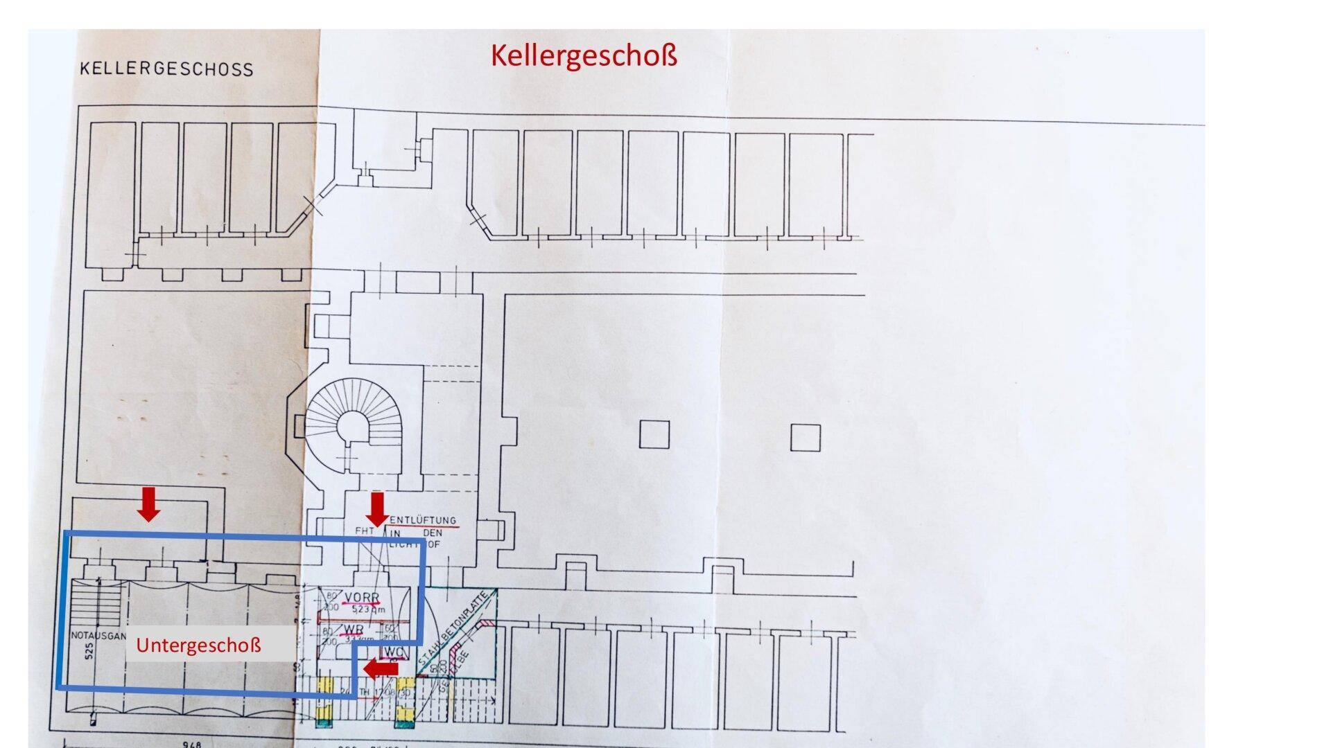 Plan Untergeschoß