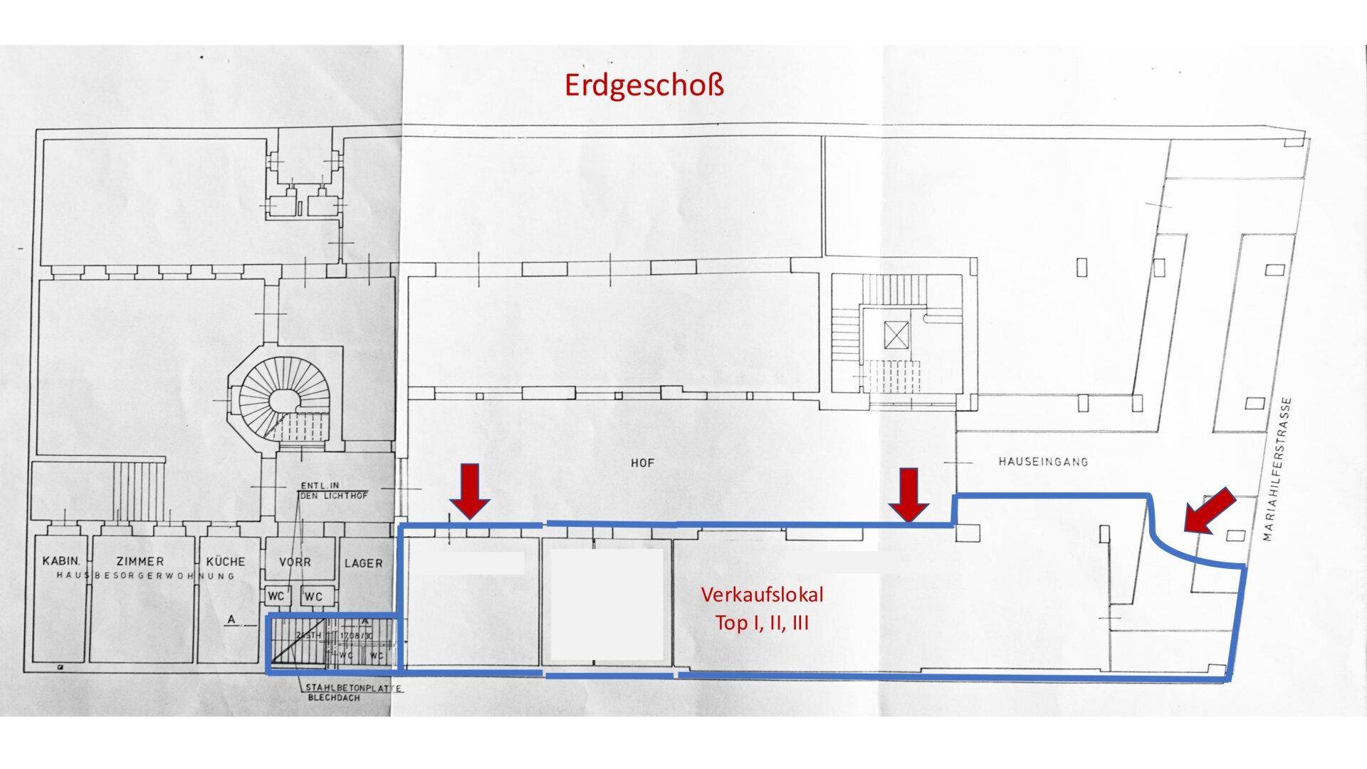 Plan Erdgeschoß