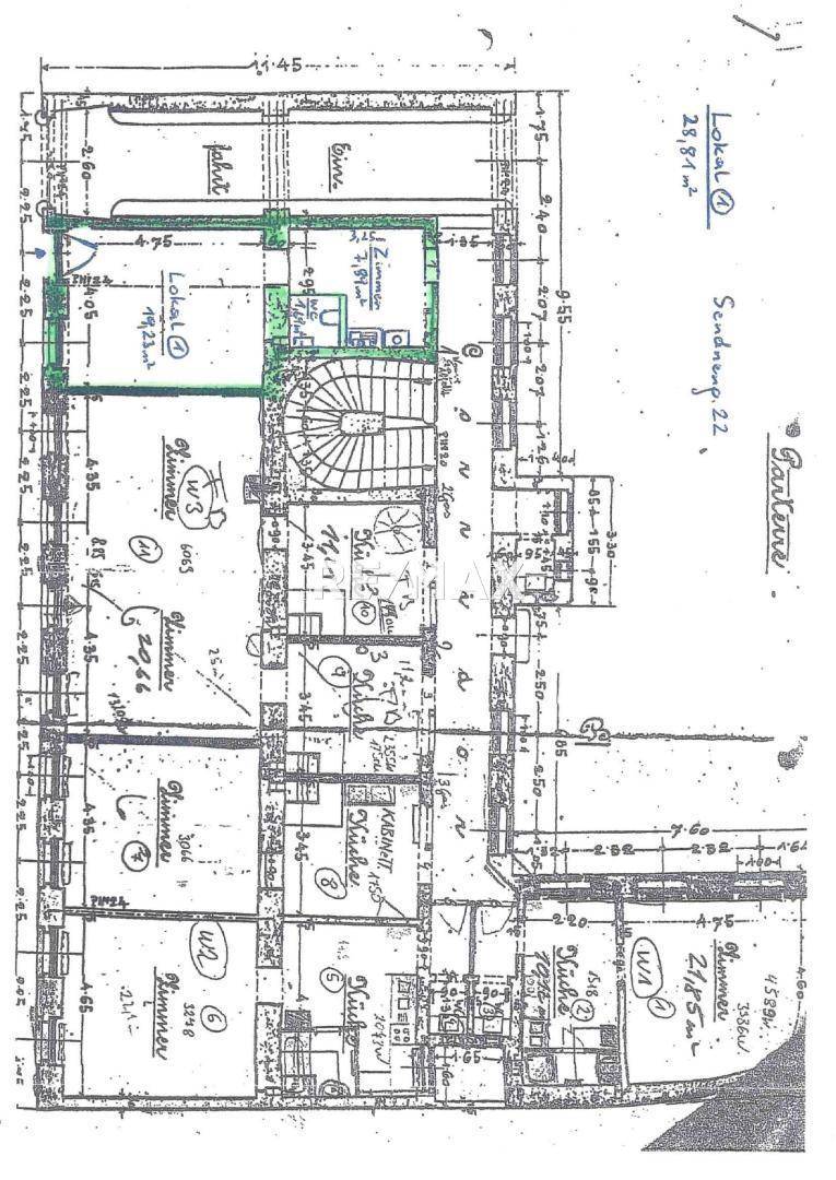 Plan Lokal Sendnergasse