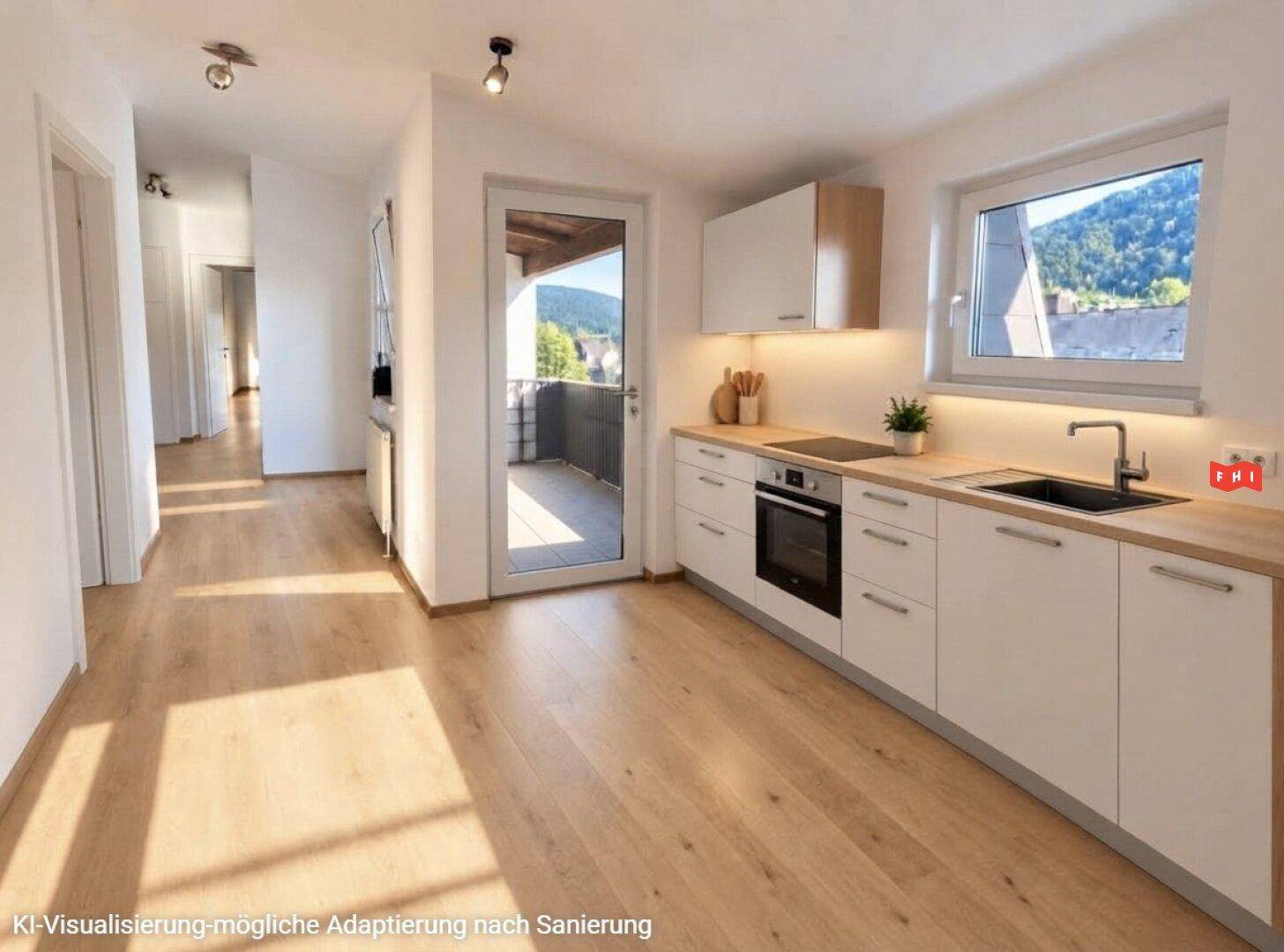 Charmante 3-Zimmer-Wohnung mit Loggia und Seeblick