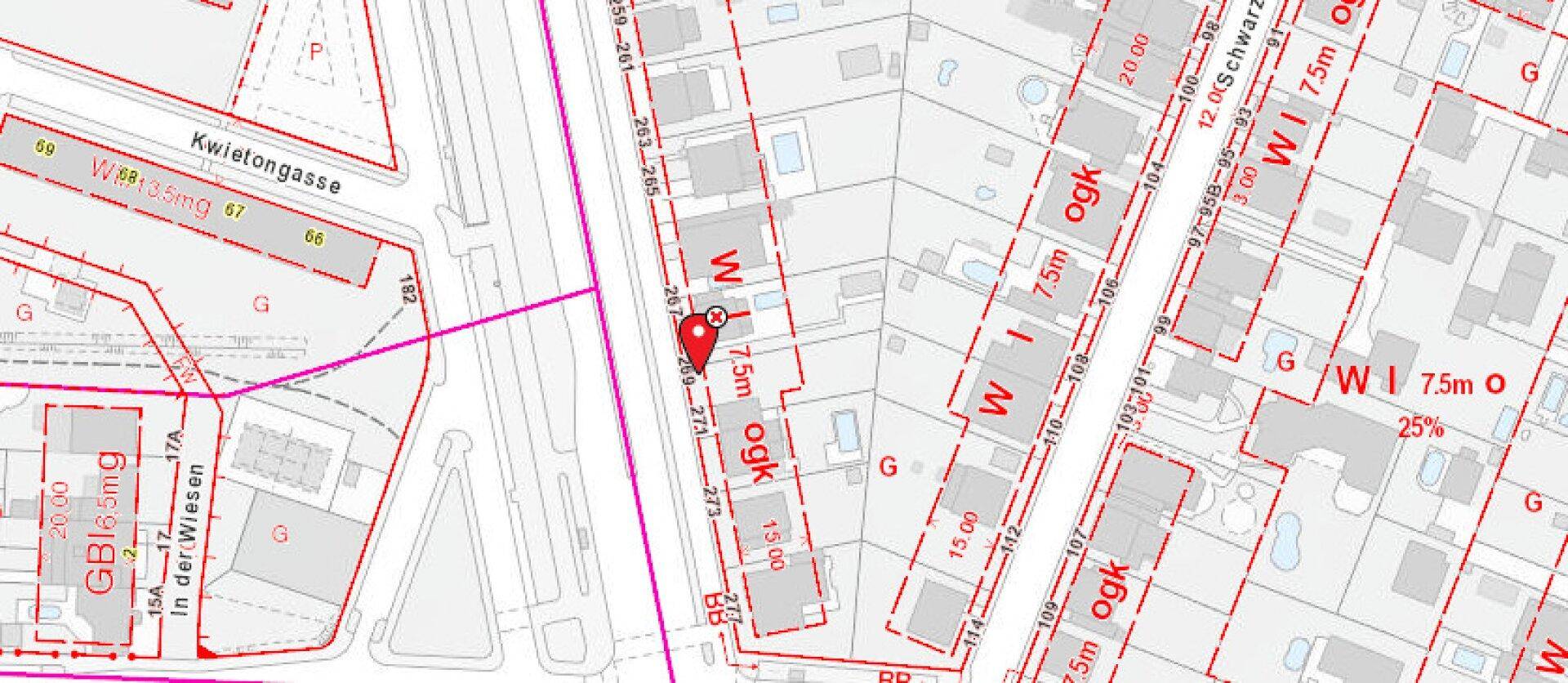 Baugrundstück in 1230 Wien mit Bebauungsstudie - Nähe U6-Station und Badner Bahn - Ansicht 4