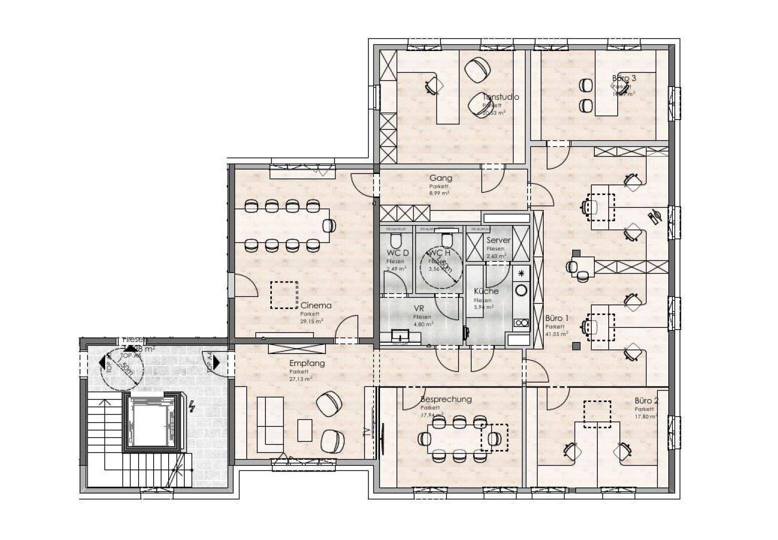 Wals: Hochwertiges Büro / Praxis mit ca. 198 m² – pohled 2