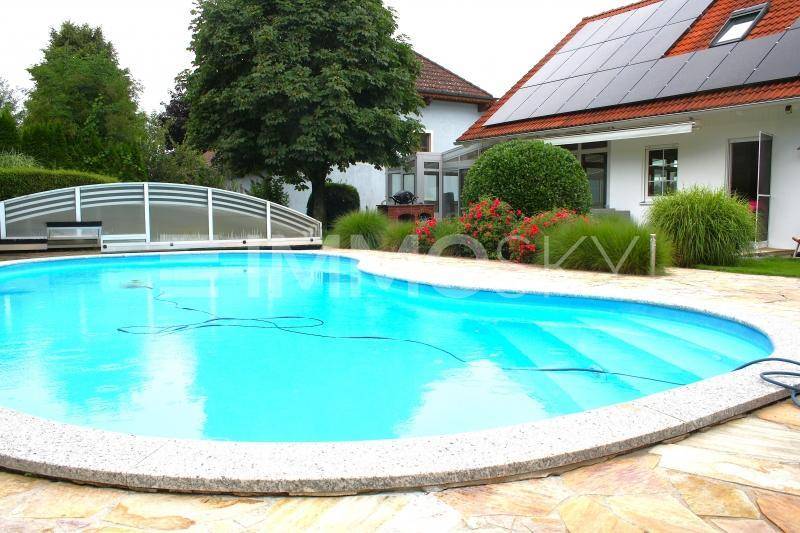 XL Pool überdacht