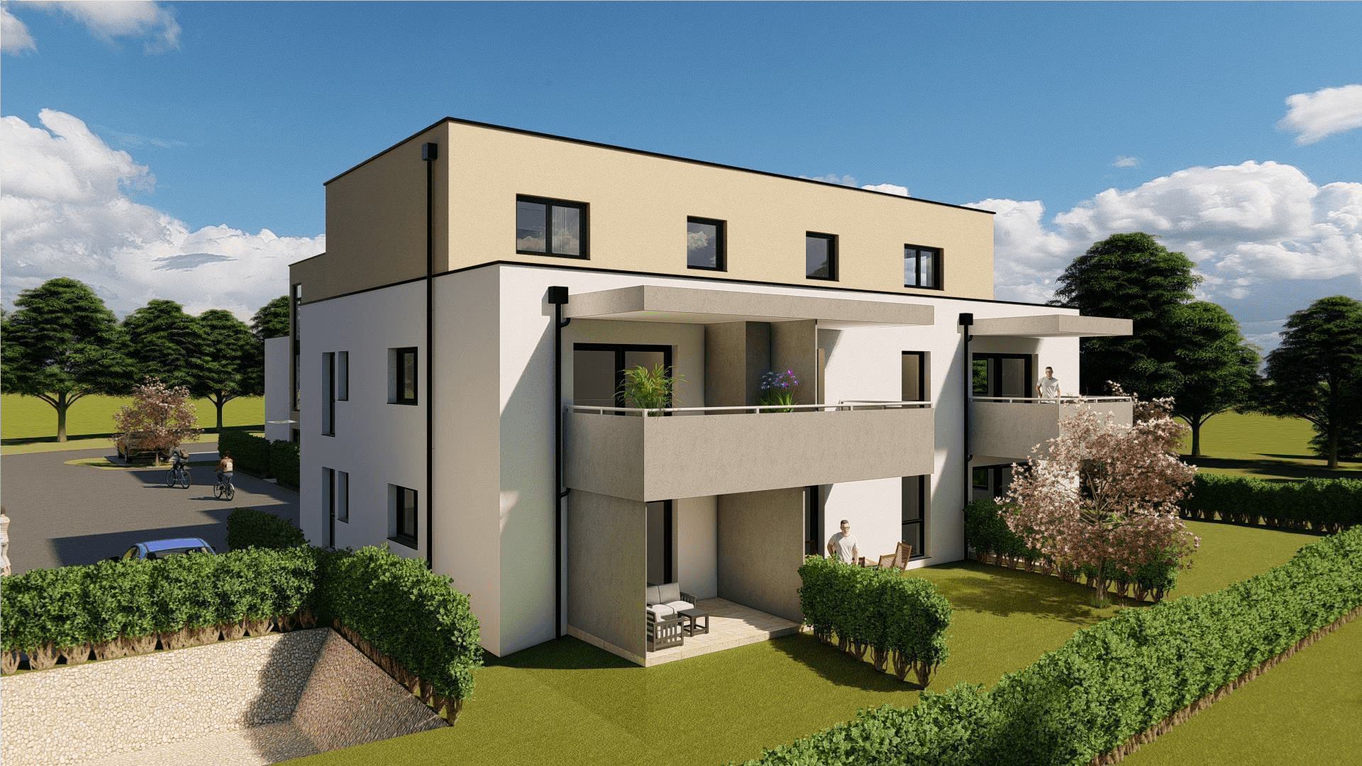 Genehmigtes Neubauprojekt mit 14 Wohnungen auf Baurecht - Ansicht 2